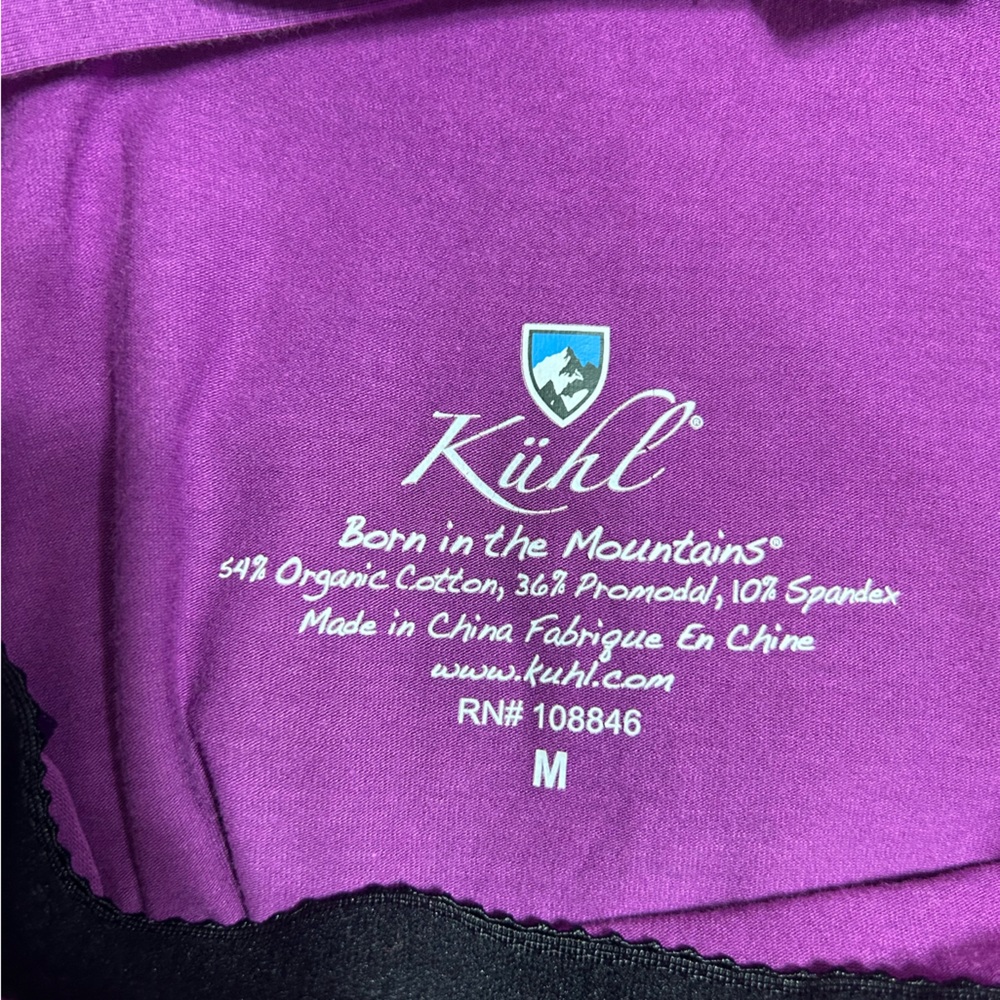 Kuhl Women’s Java Cross Back Purple Flora Stretchy Athleisure Dress Size M - Picture 9 of 11